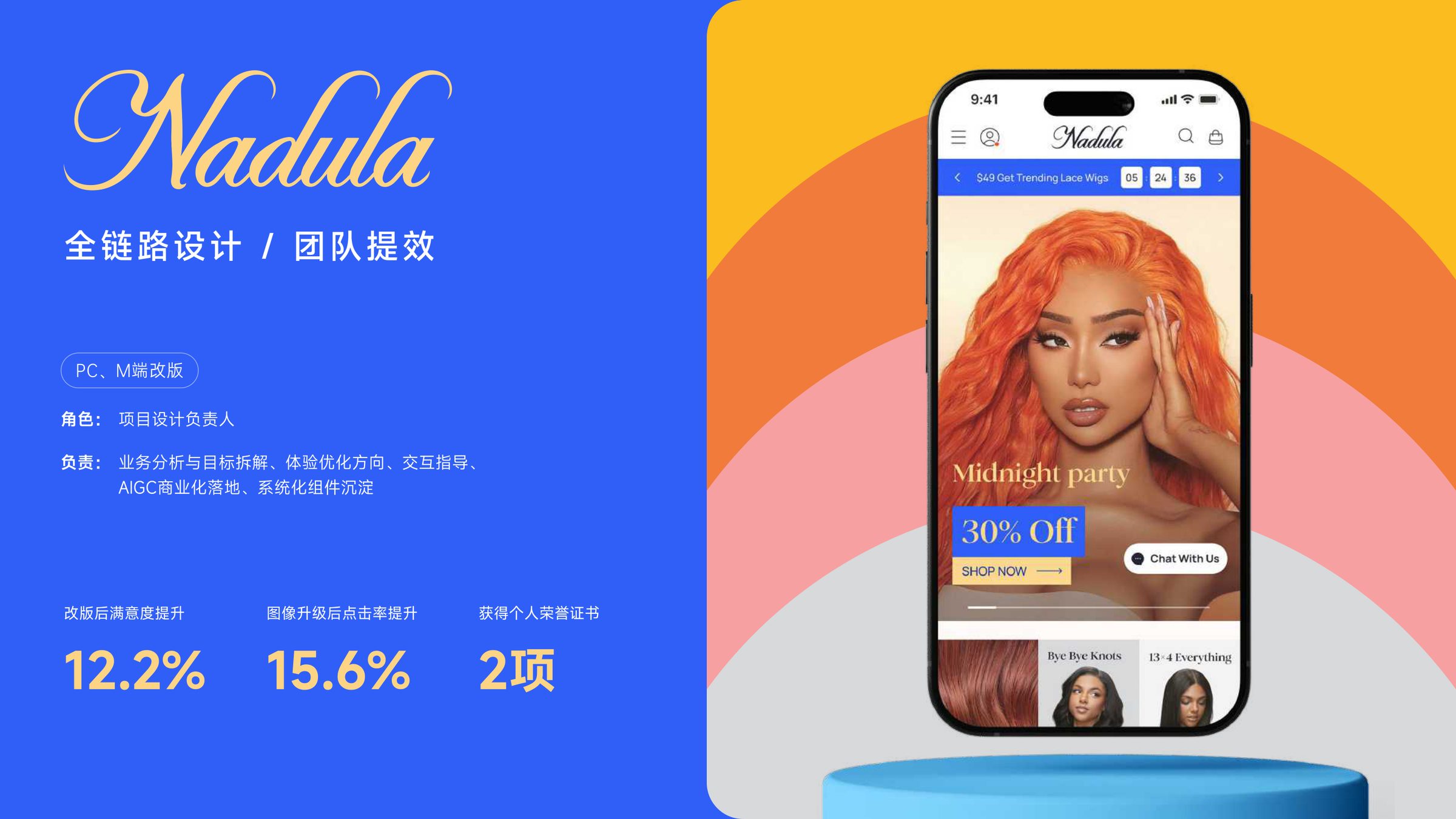 NADULA case cover — role, scope and outcome metrics